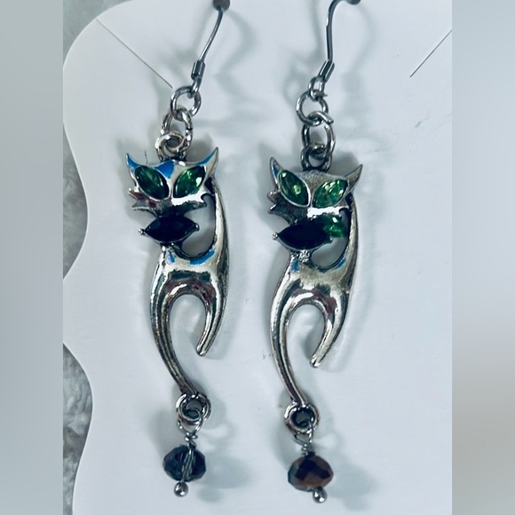 Handmade cat earrings - Picture 1 of 4